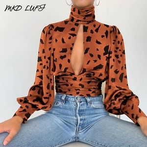CBR leopard print long sleeved blouse